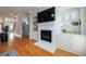 Elegant living room featuring custom built-ins, fireplace, and lots of room at 359 Alderwood Ln, Atlanta, GA 30328