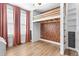 Cozy bedroom featuring a unique loft bed design, built-in shelving and plenty of light at 4462 Dandelion Ln, Atlanta, GA 30342