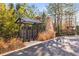 Community mailbox station with a shelter, enhanced by landscaping and a distant stone structure at 4462 Dandelion Ln, Atlanta, GA 30342