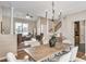 Open dining area with views to the living room and eat-in kitchen for easy entertaining at 3007 Frazier Ct, Decatur, GA 30033