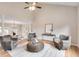 Inviting living room with a neutral color palette, hardwood floors, and ample natural light at 3007 Frazier Ct, Decatur, GA 30033