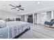 A spacious bedroom features a ceiling fan and an ensuite bathroom at 3163 Old 41 Nw Hwy, Kennesaw, GA 30144