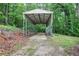 Outbuilding with gray roof surrounded by lush green trees at 191 White Oak Church Rd, Dallas, GA 30157