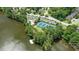 Aerial view of community amenities including pool, tennis courts, and lake access at 2258 Bright Water Dr, Snellville, GA 30078