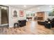 Finished basement featuring a pool table, seating area, kitchenette, and modern decor at 2258 Bright Water Dr, Snellville, GA 30078
