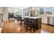 Modern kitchen with stainless steel appliances and hardwood floors at 2258 Bright Water Dr, Snellville, GA 30078