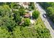 Aerial view showcasing a home site with easy access to a major road, offering convenience and accessibility at 2667 Peyton Nw Rd, Atlanta, GA 30318