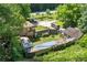 Aerial view of a backyard showcasing storage units and potential for customization at 2667 Peyton Nw Rd, Atlanta, GA 30318