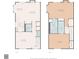A combined floor plan showing the layout of both floors, including living spaces, bedrooms, and baths at 505 Ansley Villa Dr, Atlanta, GA 30324