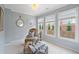 Cozy sitting area with ample natural light, comfortable chair, and stylish decor at 11945 Dancliff Trce, Alpharetta, GA 30009
