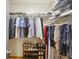 Organized walk-in closet with shelving, hanging racks, and shoe storage at 1323 Peachtree Ne Vw, Atlanta, GA 30319