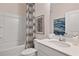 Bright bathroom with a sleek vanity, modern fixtures, and a relaxing bathtub, designed for comfort and convenience at 7 Camellia Dr, Fairburn, GA 30213