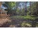Expansive backyard featuring a lush green lawn and mature trees, creating a private and serene outdoor space at 1111 Louise Se Ct, Conyers, GA 30013