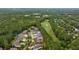 Overhead shot of the home near a lush green golf course at 4216 Tattnall Run, Acworth, GA 30101