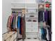 Custom walk-in closet with ample storage, shelving, and hanging space at 4216 Tattnall Run, Acworth, GA 30101