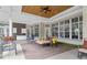 Spacious covered patio includes an outdoor kitchen and ample seating for relaxing or entertaining at 4216 Tattnall Run, Acworth, GA 30101