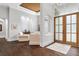 Inviting foyer with wood floors, paneled walls, a wooden ceiling and comfortable seating at 4216 Tattnall Run, Acworth, GA 30101
