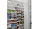 Walk-in pantry with floor to ceiling shelving at 4216 Tattnall Run, Acworth, GA 30101