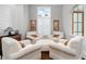 Sitting room with four chairs, neutral paint, and plantation shutters at 4216 Tattnall Run, Acworth, GA 30101