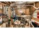 Basement with exposed ductwork and framework, showcasing potential for storage and organization at 5015 Preservation Pointe Nw, Kennesaw, GA 30152