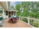Spacious wooden deck perfect for outdoor dining with green views and space to relax at 4140 Summit Dr, Marietta, GA 30068
