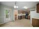 Kitchen area features tile floors, a breakfast nook, and access to a back deck at 4896 Muirwood Dr, Powder Springs, GA 30127