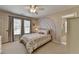 Bedroom with a cozy bed, a rainbow mural and lots of natural light at 93 Ridgetree Ln, Marietta, GA 30068