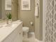 Well-appointed bathroom featuring a stylish vanity, coordinated decor, and modern fixtures for a spa-like experience at 1295 Kilmington Ct, Alpharetta, GA 30009