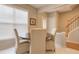 Eat in kitchen and dining area with a modern table set, light walls, and lots of light at 1295 Kilmington Ct, Alpharetta, GA 30009