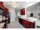 Updated kitchen with granite countertops and ample cabinet space at 401 Azalea Cv, Canton, GA 30114