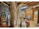 Spacious unfinished basement with exposed ducts and concrete walls at 3311 Creek Hollow Dr, Marietta, GA 30062