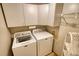 Bright laundry room with modern washer and dryer, featuring extra storage space at 3311 Creek Hollow Dr, Marietta, GA 30062