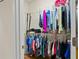 Spacious walk-in closet with metal shelving and rods is ready for organizing clothes and personal items at 436 Barnett St, Woodstock, GA 30188