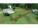 Large, flat backyard with privacy fence and mature landscaping at 47 Cliff Ct, Villa Rica, GA 30180