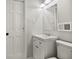 Cozy bathroom featuring a stylish white vanity and a well-lit mirror at 6549 Biscayne Way, Douglasville, GA 30135