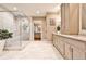 Bright bathroom with glass-enclosed shower and modern vanities at 171 Beverly Ne Rd, Atlanta, GA 30309
