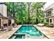 Expansive backyard with a large pool, spa, and plenty of room for entertaining and relaxation at 171 Beverly Ne Rd, Atlanta, GA 30309