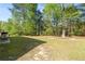 Expansive backyard featuring lush greenery and mature trees, offering privacy and a serene atmosphere at 1905 Buford Ct, Conyers, GA 30094