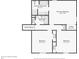 Second floor plan featuring the main bedroom, bathroom, and two additional bedrooms at 309 Carmen Ct, Lawrenceville, GA 30046