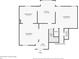 Detailed floor plan showcasing the layout of the kitchen, living room, dining room, and foyer at 3135 Castlewood Dr, Loganville, GA 30052