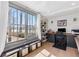 Bright office space with built-in shelving, a large window and views of the outdoors at 4304 Lake Laurel Se Dr, Smyrna, GA 30082