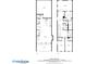 Detailed floorplan showcasing the layout of the first and second floors at 212 Sessions St, Woodstock, GA 30188