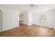 Open bedroom showcasing new laminate flooring, a closet, and a bathroom vanity at 3652 Platina Park Ct, Decatur, GA 30034