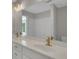 Bathroom showcasing double vanity and gold fixtures at 6030 Sweet Creek Rd, Duluth, GA 30097