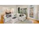 Spacious living room features hardwood floors, a fireplace, and many windows at 8260 Overview Ct, Roswell, GA 30076