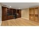 This office is equipped with a built-in bookcase, hardwood floors and plenty of space for working from home at 8260 Overview Ct, Roswell, GA 30076