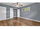 Bedroom with hardwood floors, neutral paint and a closet at 1911 Rosewood Rd, Decatur, GA 30032