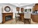 Basement wet bar and fireplace is perfect for entertaining at 765 Vinings Estates Se Dr, Mableton, GA 30126