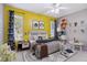 Bright and playful bedroom with colorful walls and decor, ideal for a space at 1050 Hampton Hill Ct, Lawrenceville, GA 30044
