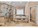 Luxurious main bathroom boasts a jacuzzi bathtub, tiled shower, and natural lighting from a window at 1942 N Akin Ne Dr, Atlanta, GA 30345
